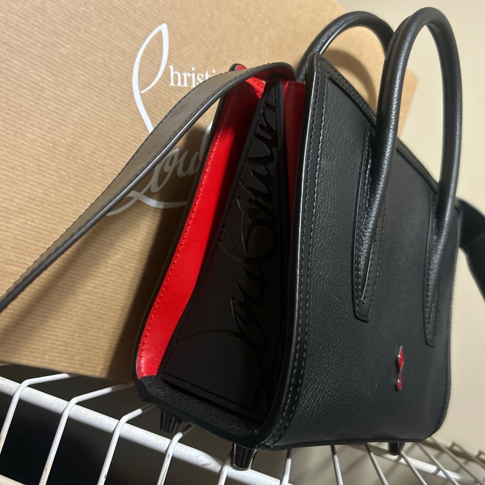 Christian Louboutin Black and Red Briefcase